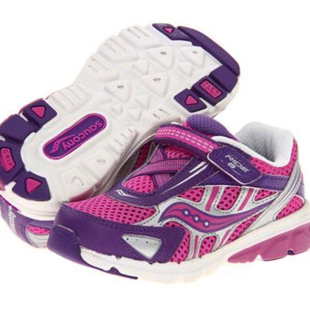 Girls Saucony Kids Baby Ride 6  Sneaker Walker (Toddler/Little Kid) Size 5W